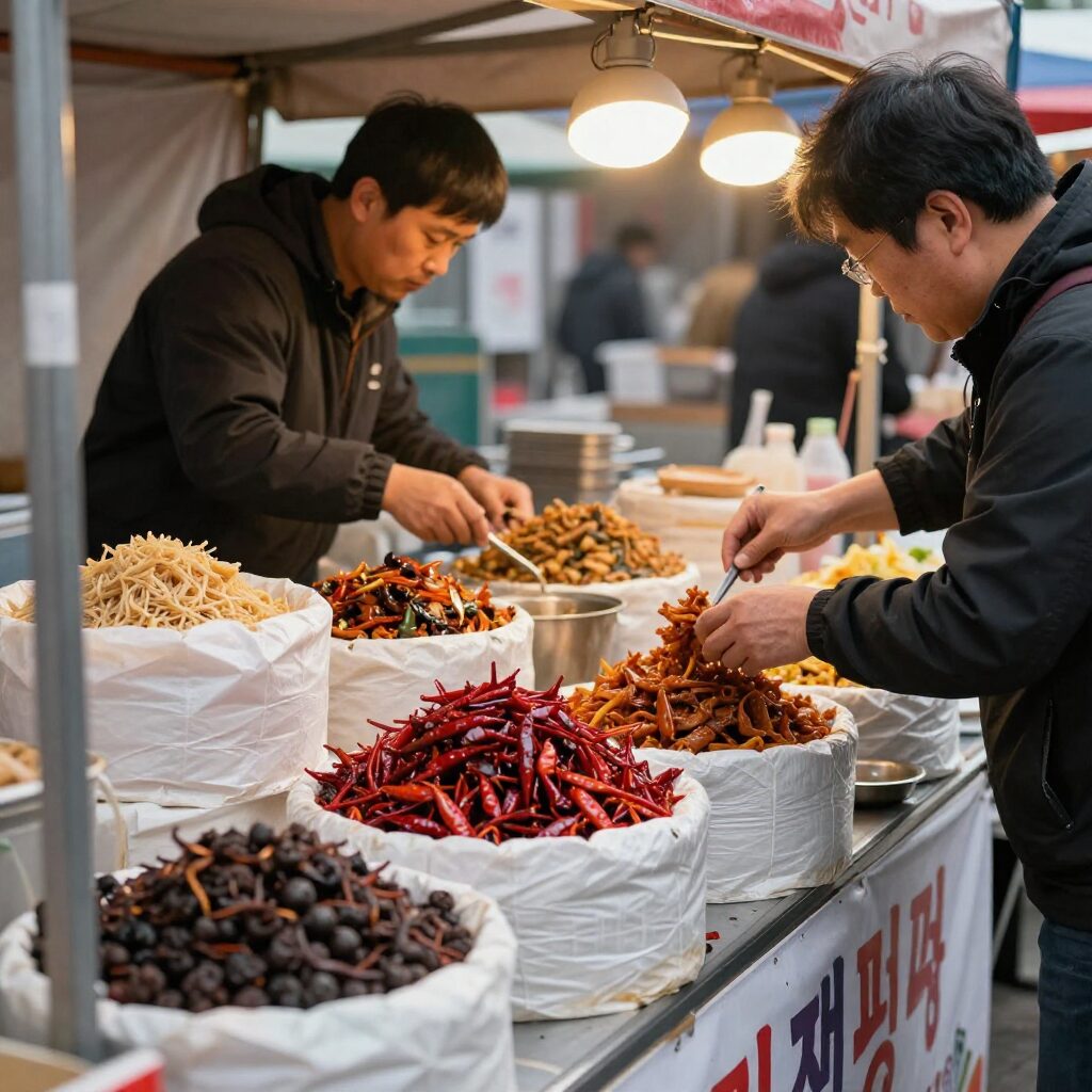 2026 제천 빨간오뎅 축제 즐기는 방법과 주변 여행지 제천 빨간오뎅 축제 현장의 다양한 먹거리 포장마차