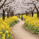 구례 산수유꽃축제 돌담길과 노란 꽃이 어우러진 봄 풍경