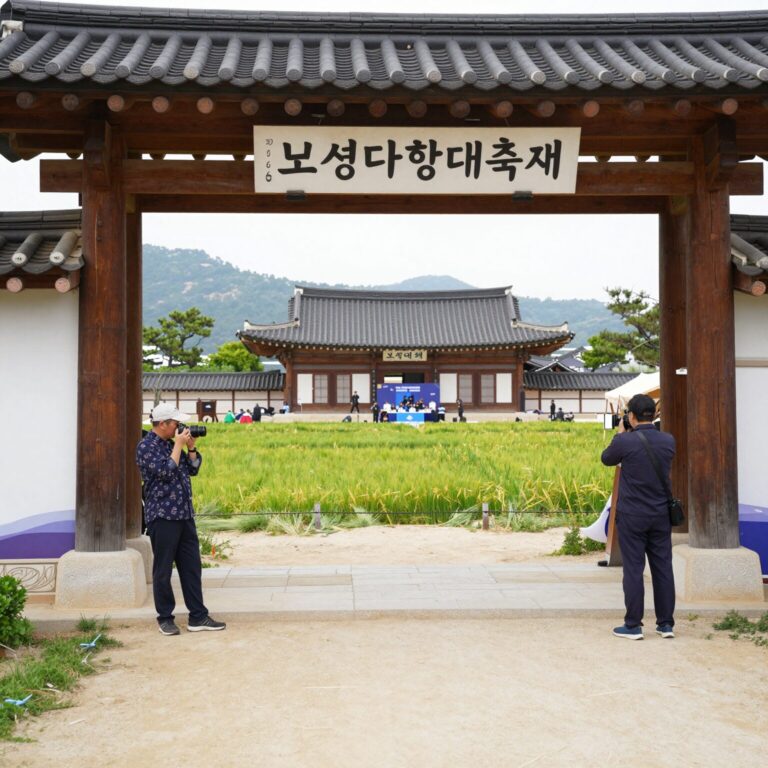 2026 보성다향대축제 차밭 전경과 행사장 입구 사진