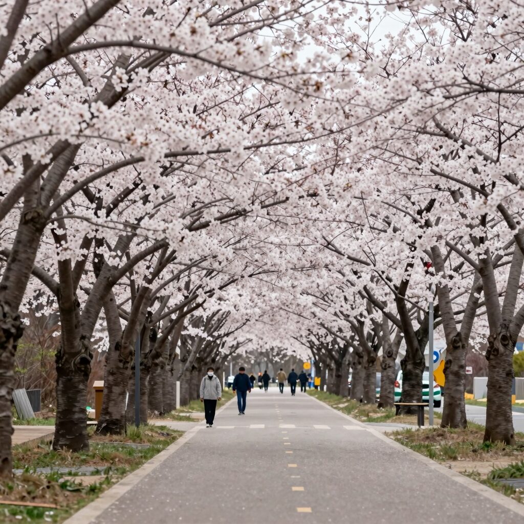 가평 에덴벚꽃길 벚꽃 터널과 봄 풍경