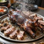 제주 골체오름 근처 흑돼지 구이 맛집 화로위의 고기와 상차림