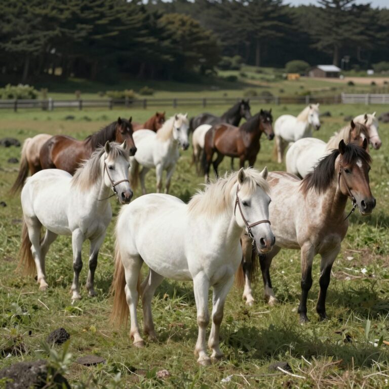 제주마 입목 퍼포먼스로 백여 마리 제주마가 초원을 달리는 장관
