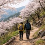 금산 보곡산골 산꽃술래길 트레킹 코스 산벚꽃이 핀 오솔길