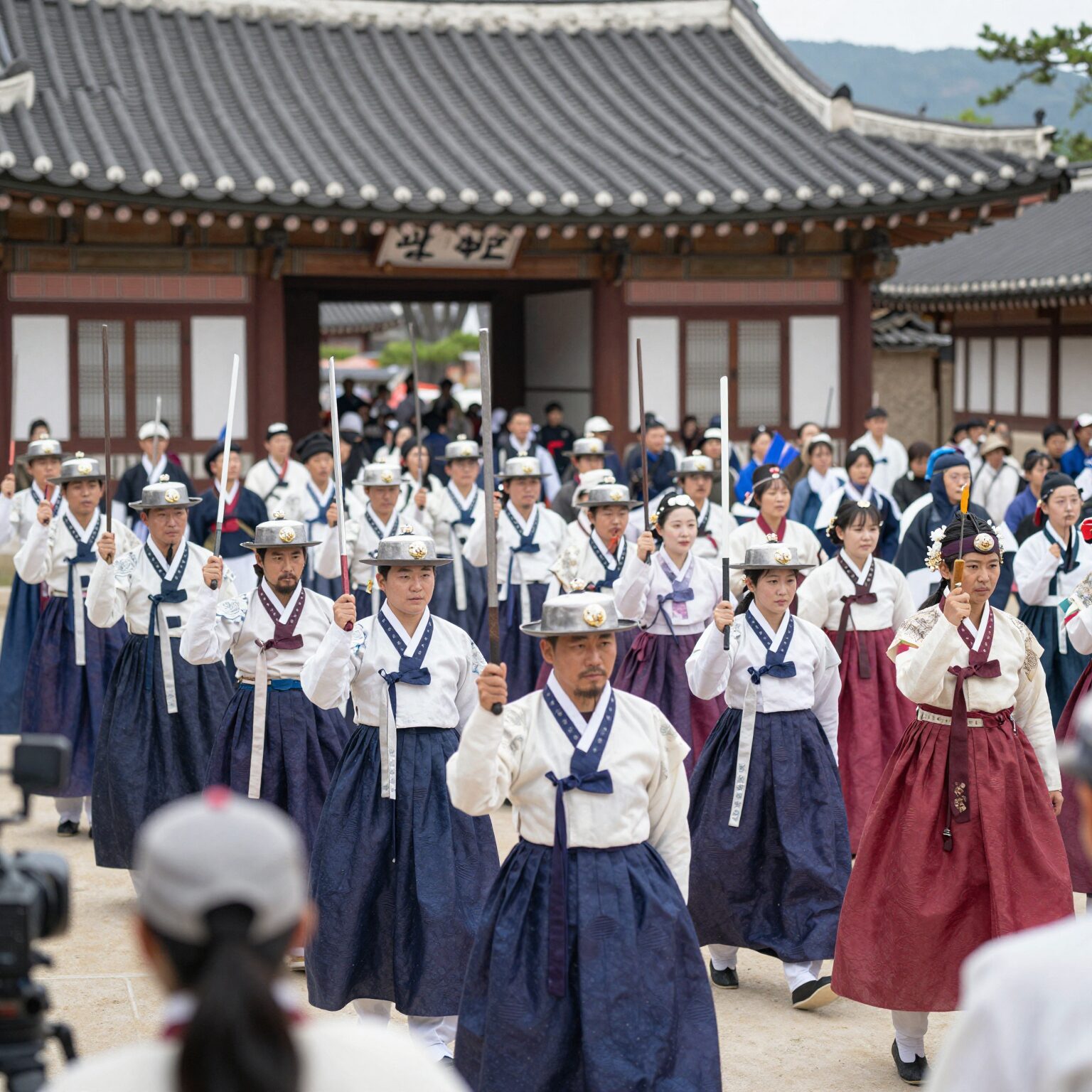 의령 홍의장군 축제 의병 출정 퍼레이드 장면 재현 행렬