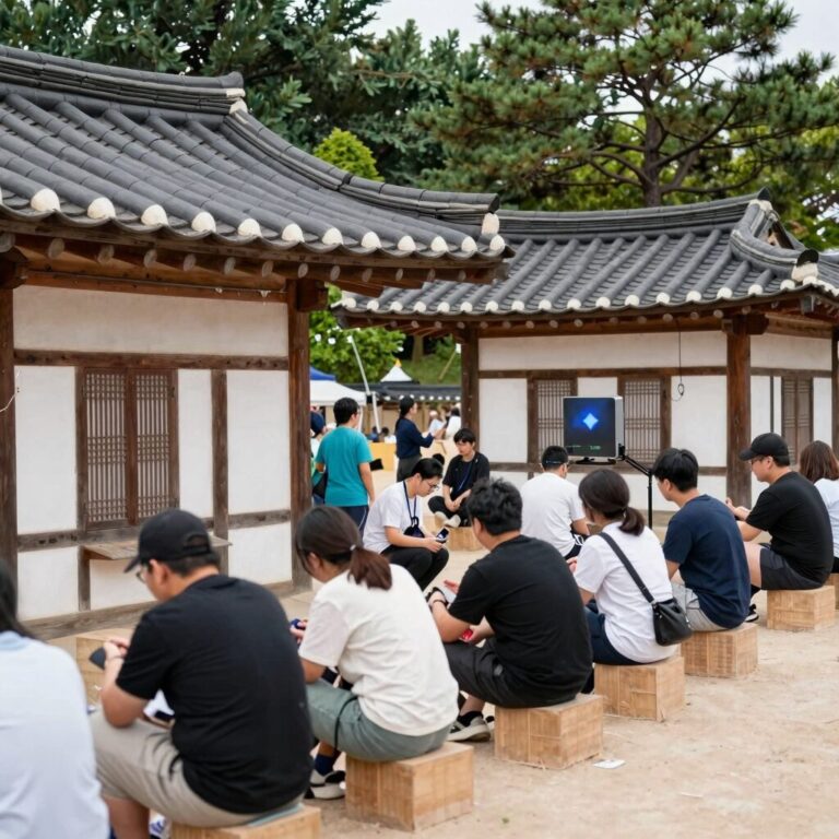 안산 성호공원에서 열린 성호문화제 전경, 전통 부스와 사람들이 북적이는 모습