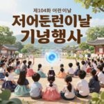 제104회 어린이날 기념행사 안내 포스터