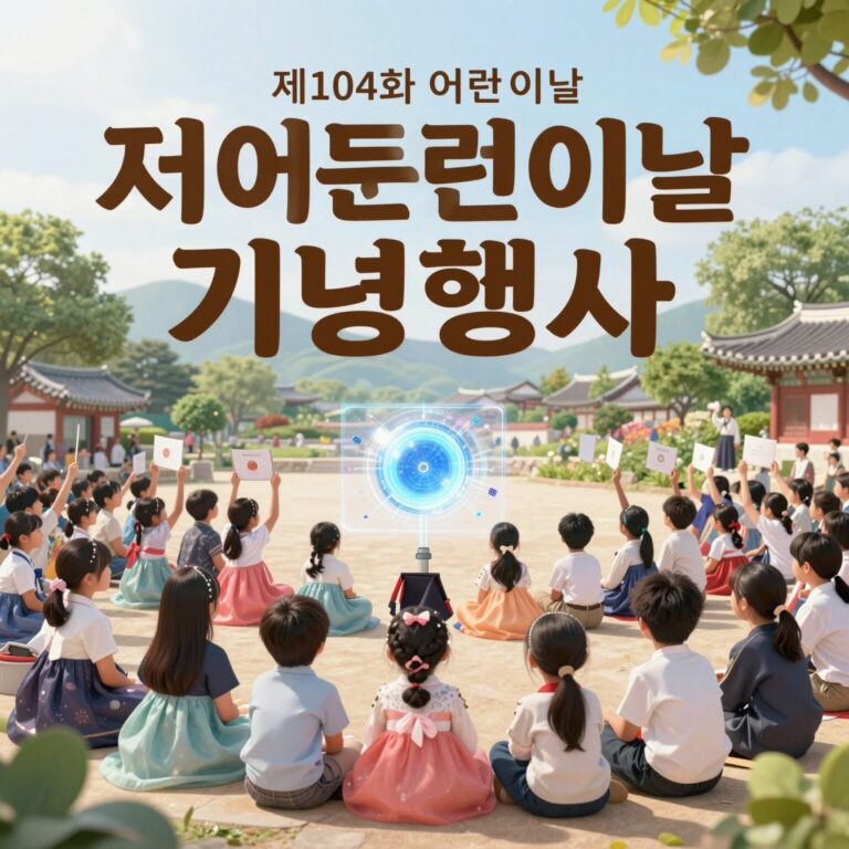 제104회 어린이날 기념행사 안내 포스터