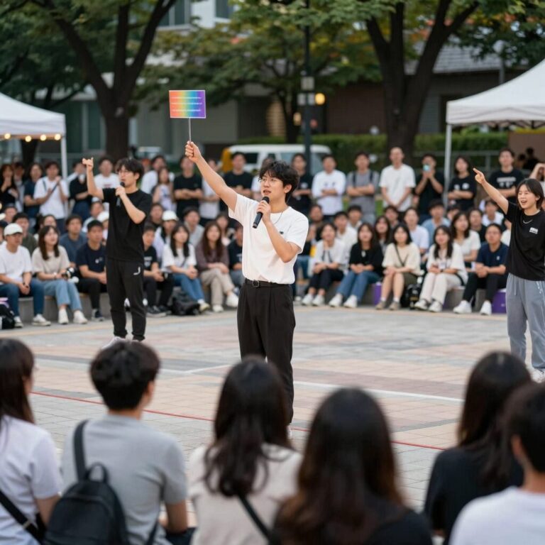 대학로 마로니에공원에서 열린 D.FESTA 거리공연축제의 활기찬 현장 사진으로 많은 관객들이 거리에서 공연을 즐기고 있다
