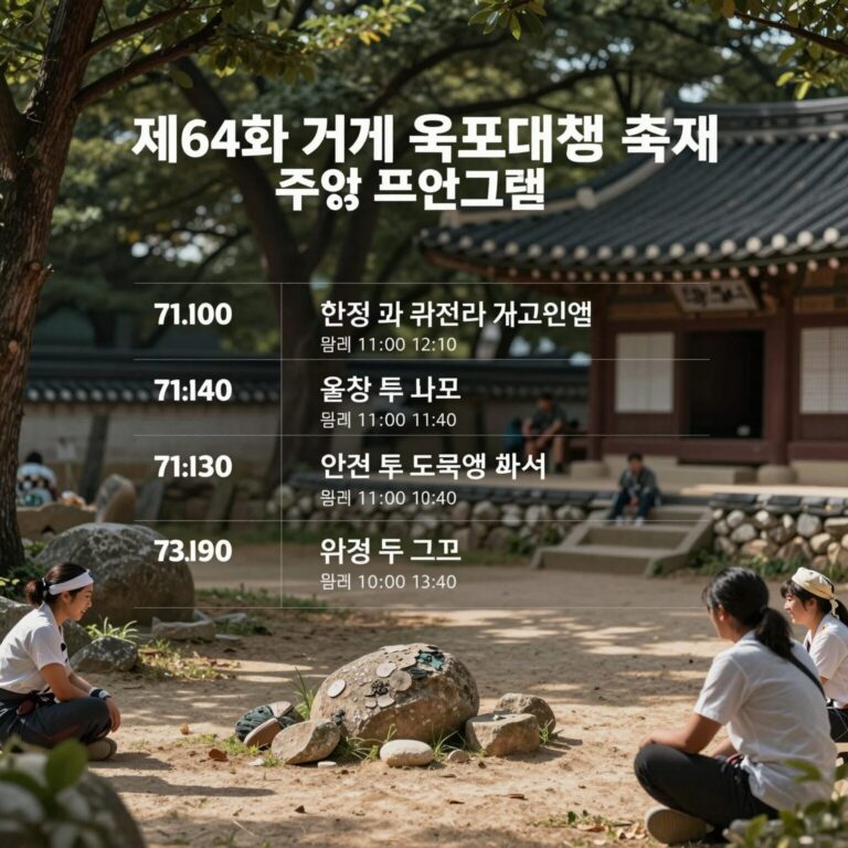 제64회 거제 옥포대첩 축제 일정표와 주요 프로그램이 정리된 포스터 이미지