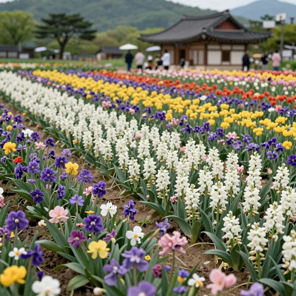 초안산 수국동산 6월 18일 개화상황 만개한 수국꽃밭 풍경