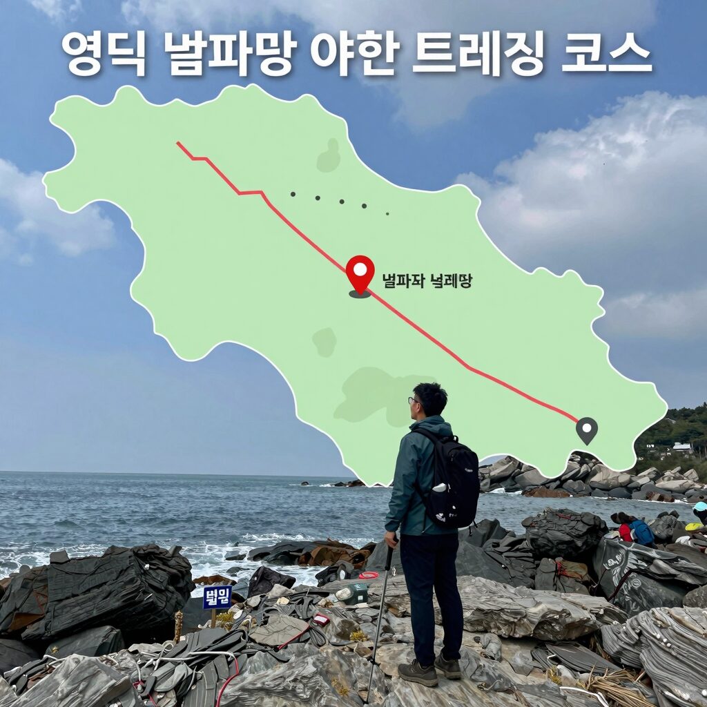 영덕 별파랑 야간 트레킹 코스 지도와 주요 포인트