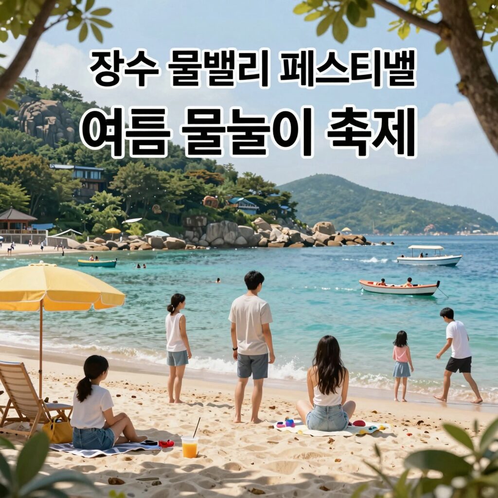 장수 쿨밸리 페스티벌 공식 포스터 여름 물놀이 축제 안내