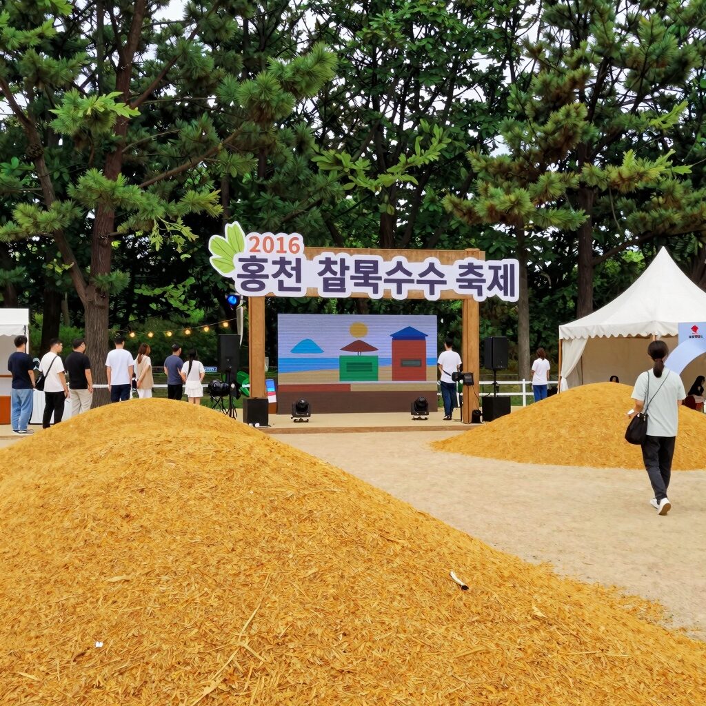 2026 홍천 찰옥수수 축제 도시산림공원 토리숲 행사장 전경