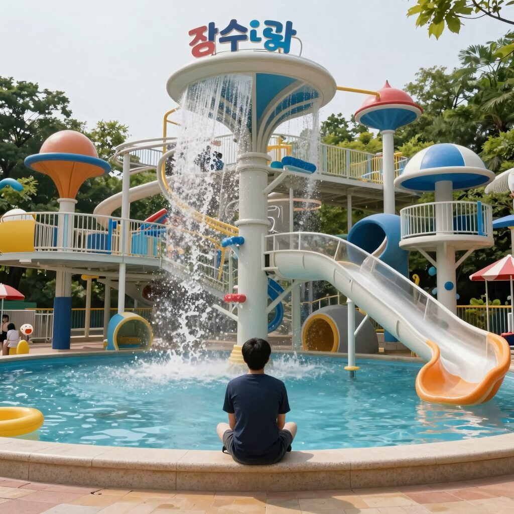 장수 쿨밸리 페스티벌 무료 워터파크 전경