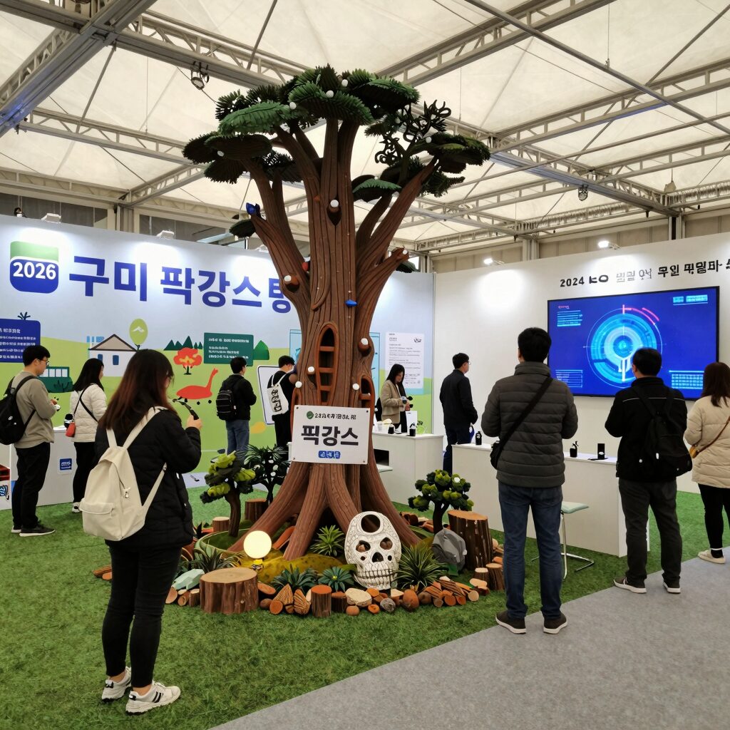 2026 구미 펫캉스 행사장 내부 전경과 다양한 부스 모습