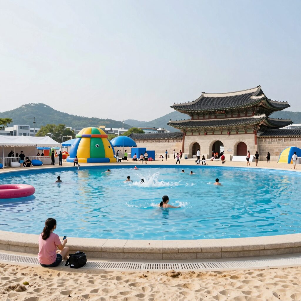 2026 서울썸머비치 광화문광장 물놀이장 전경