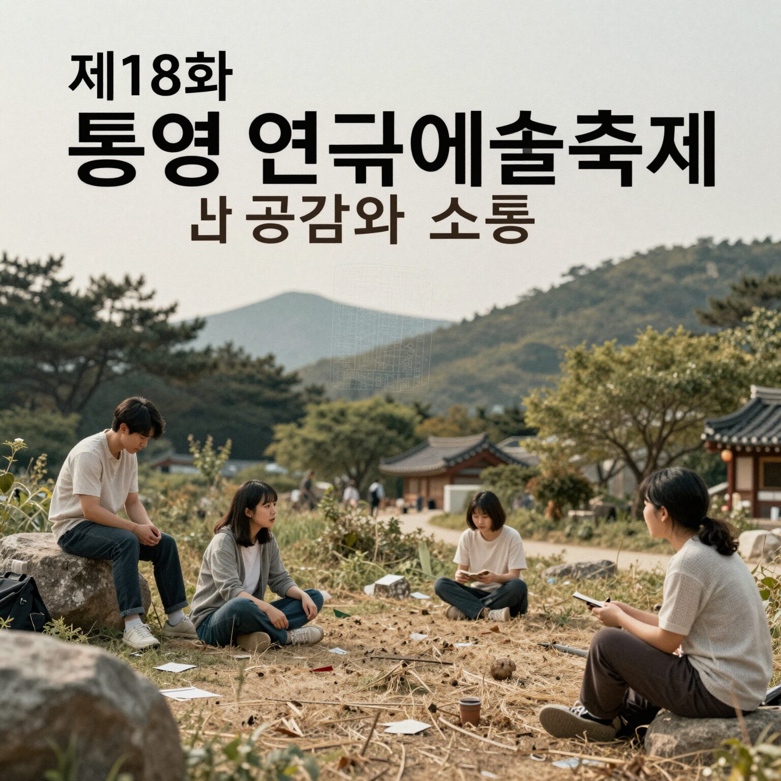 제18회 통영연극예술축제 공식 포스터 공감과 소통 주제