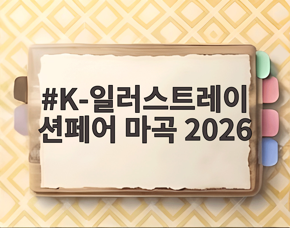 K-일러스트레이션페어 마곡 2026 대표 이미지가 담긴 메인 포스터