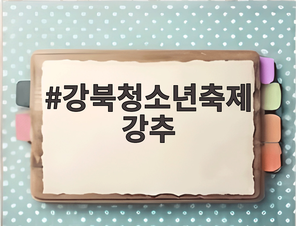 강북청소년축제 강추