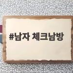남자 체크남방