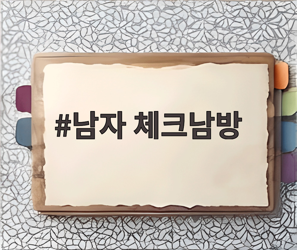 남자 체크남방