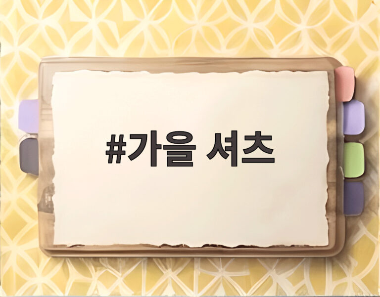 가을 셔츠