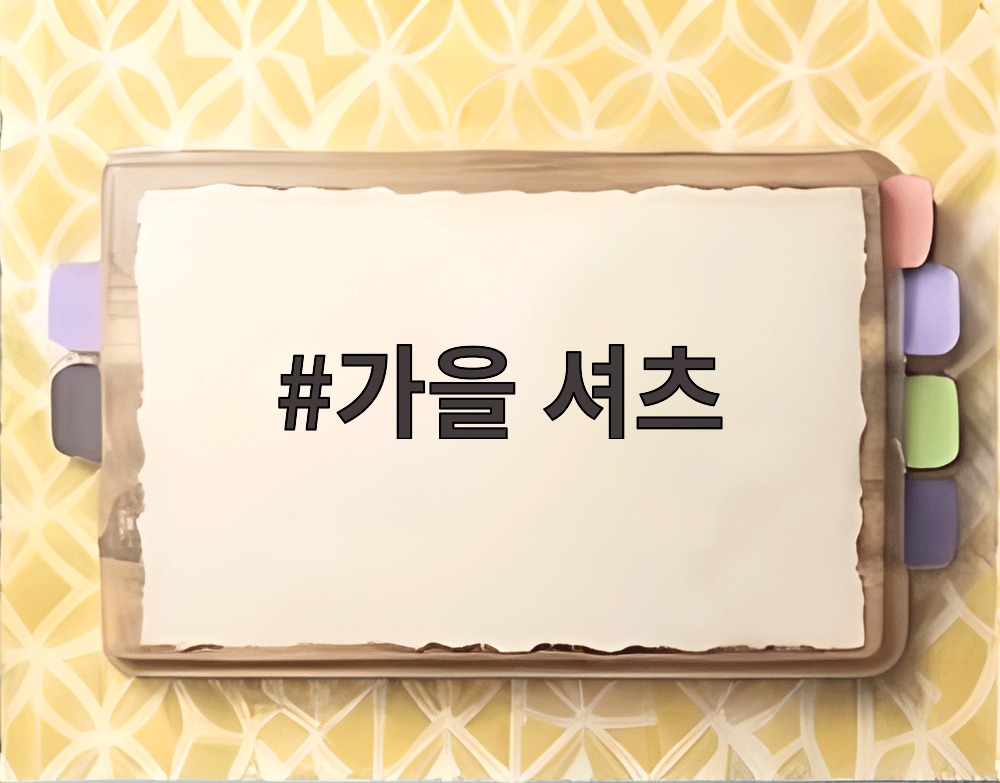 가을 셔츠