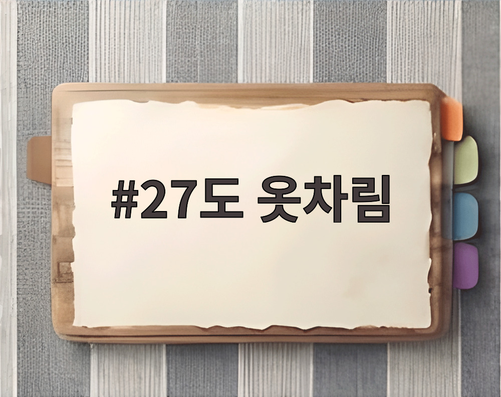 27도 옷차림