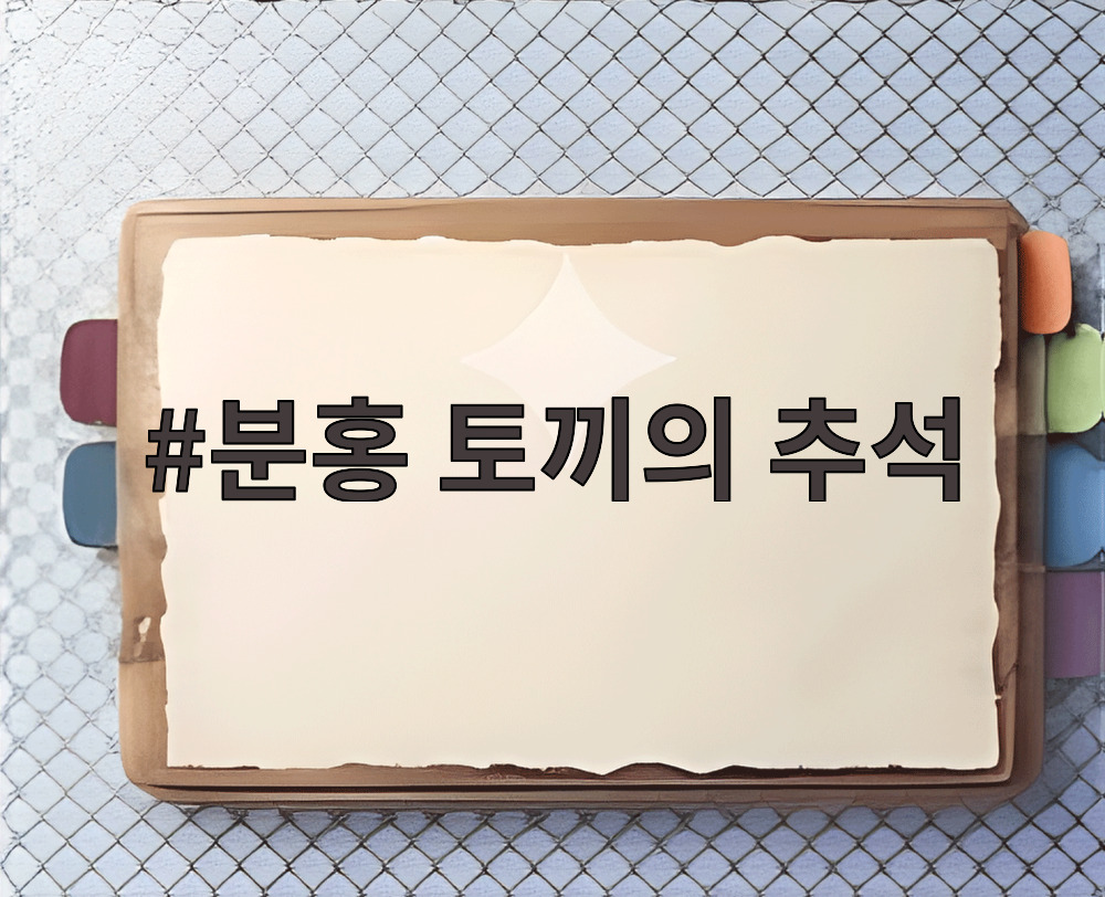 분홍 토끼의 추석