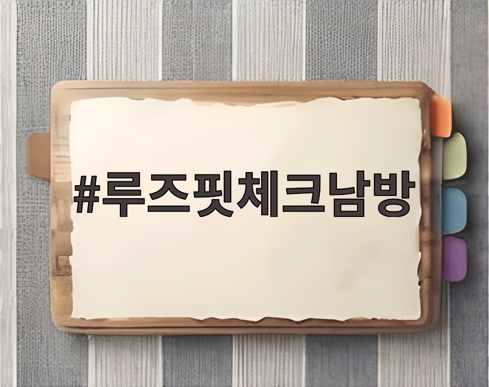 루즈핏체크남방