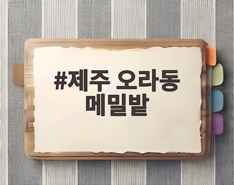 제주 오라동 메밀밭