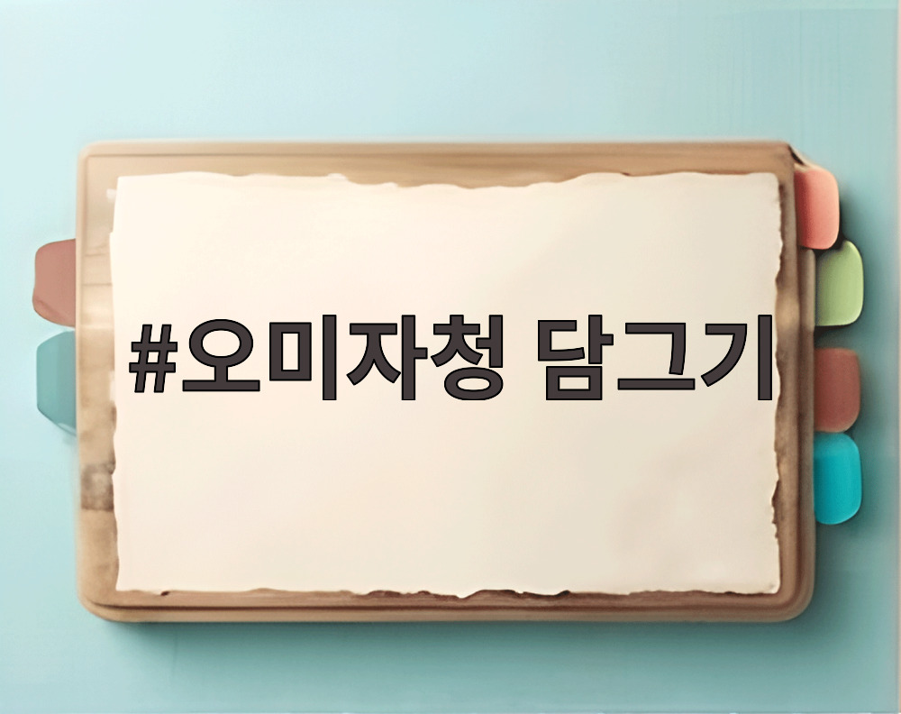 오미자청 담그기