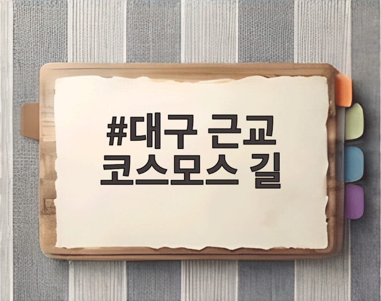 대구 근교 코스모스 길