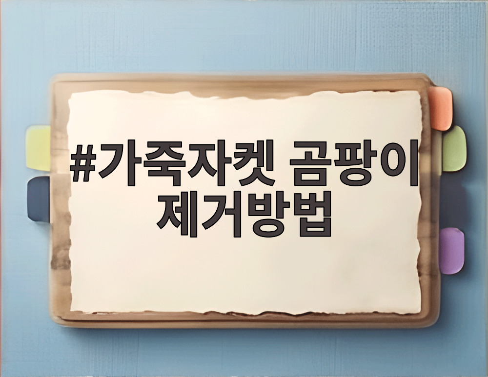 가죽자켓 곰팡이 제거방법