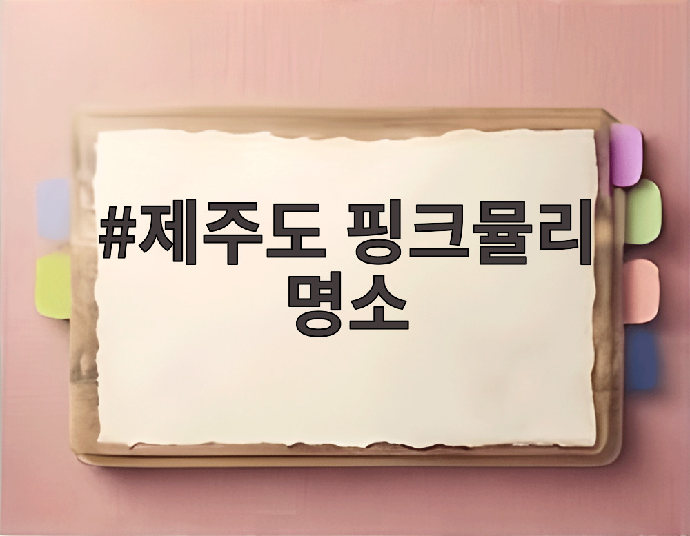 제주도 핑크뮬리 명소
