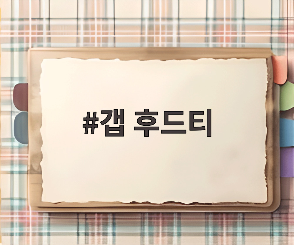갭 후드티
