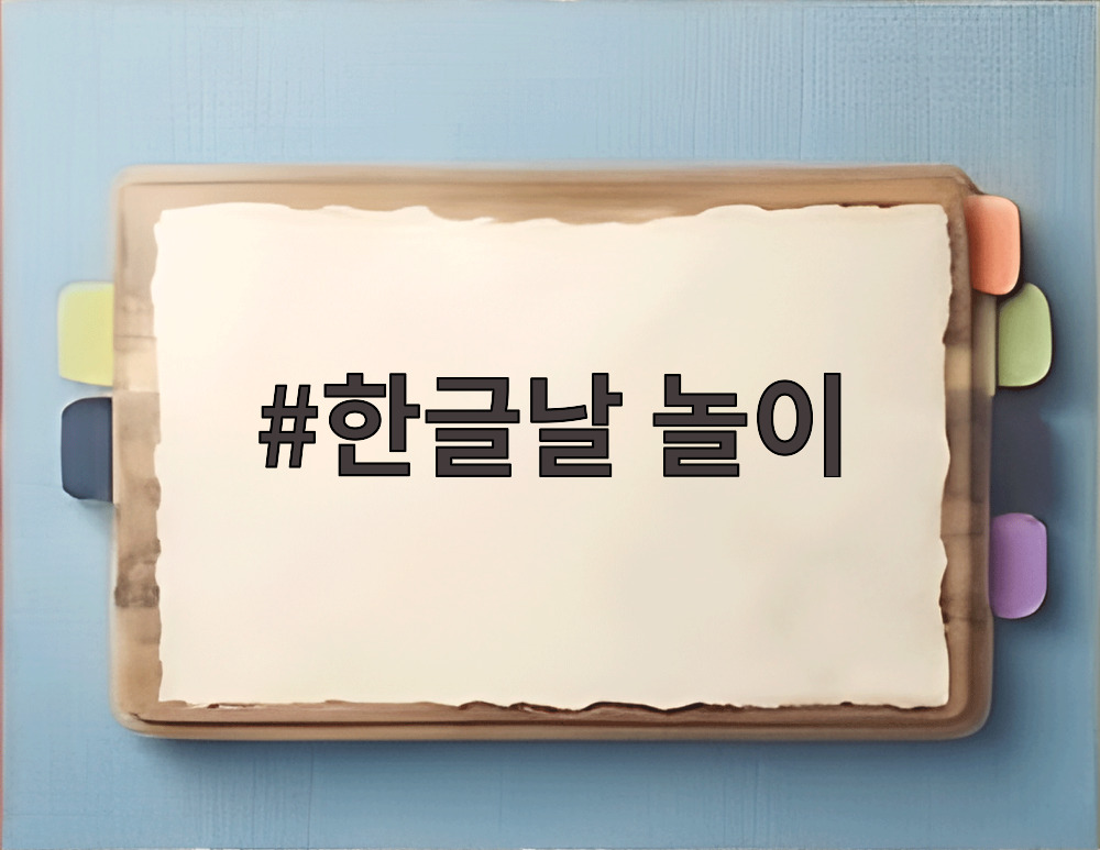 한글날 놀이