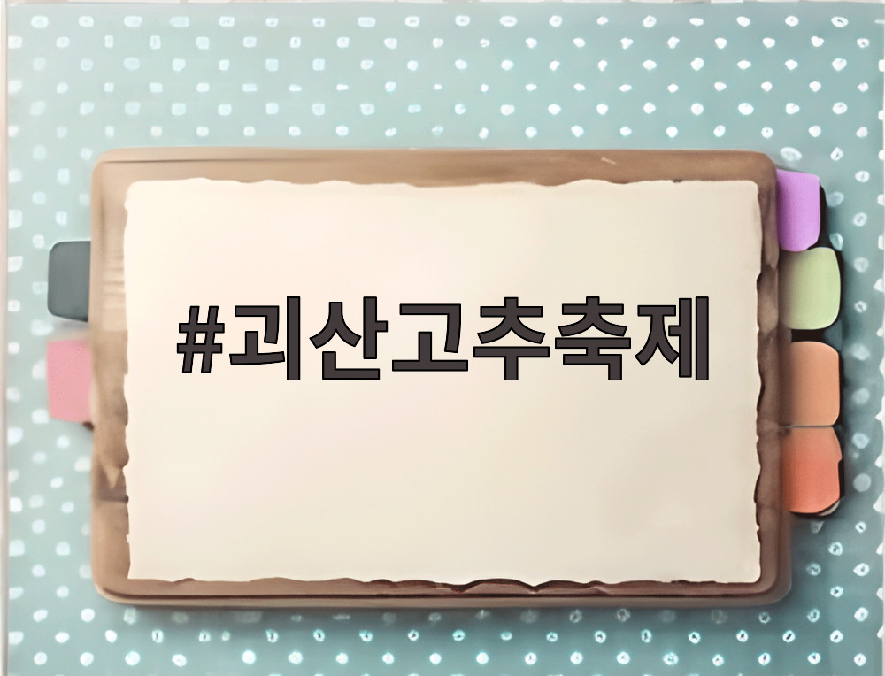 2026 괴산고추축제 괴산유기농엑스포광장 행사장과 붉은 고추