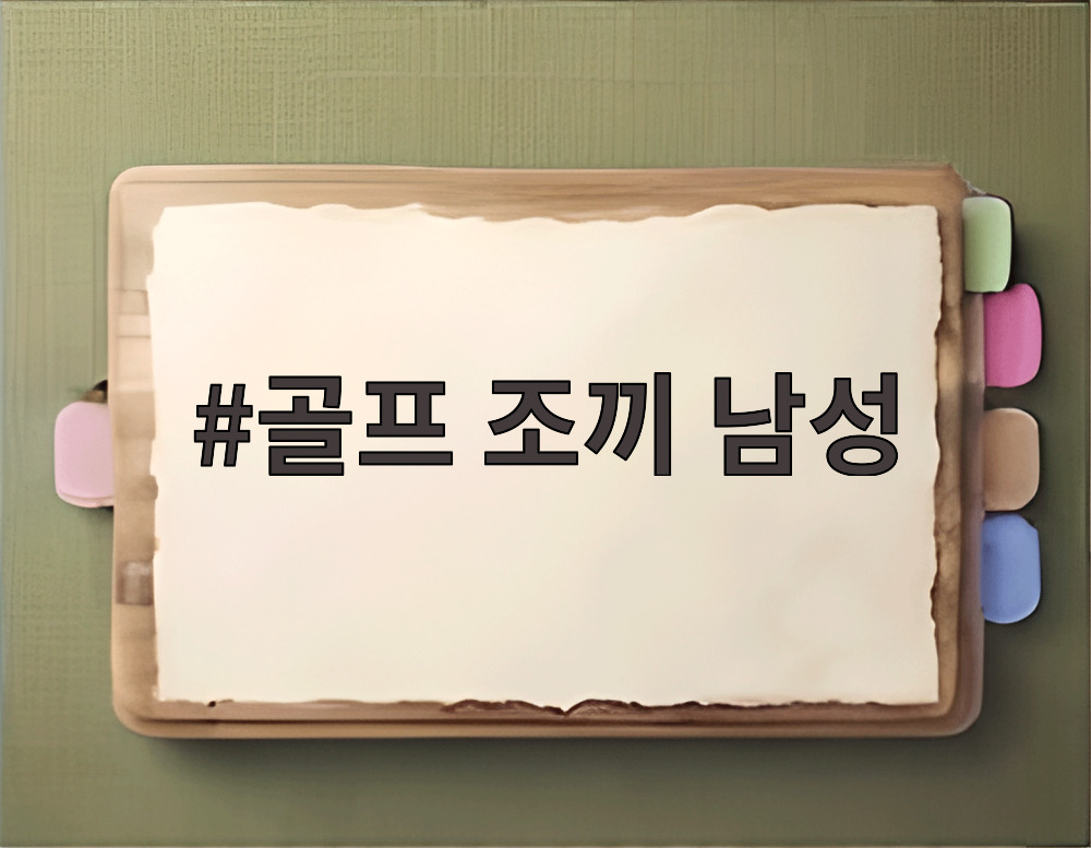골프 조끼 남성