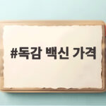 독감 백신 가격