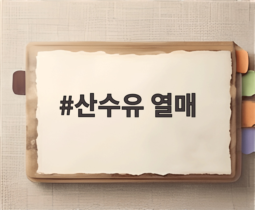 산수유 열매