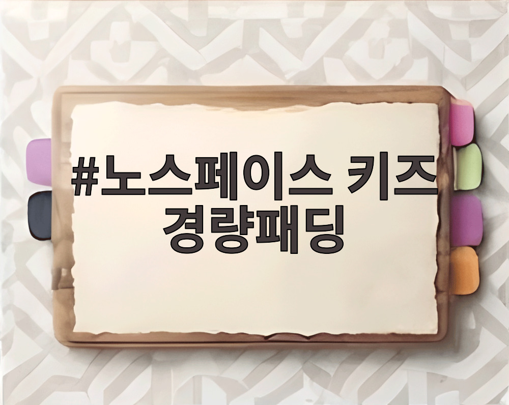 노스페이스 키즈 경량패딩