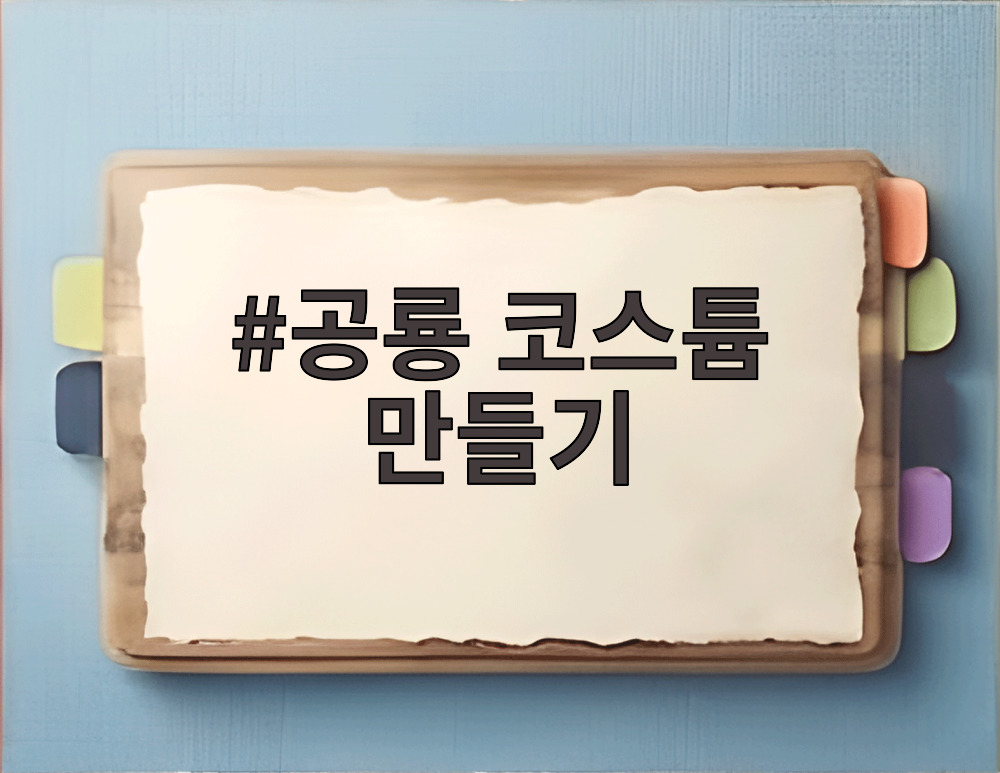 공룡 코스튬 만들기