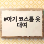 아기 코스튬 옷 대여로 100일 셀프 촬영 준비하는 법 아기 코스튬 옷 대여
