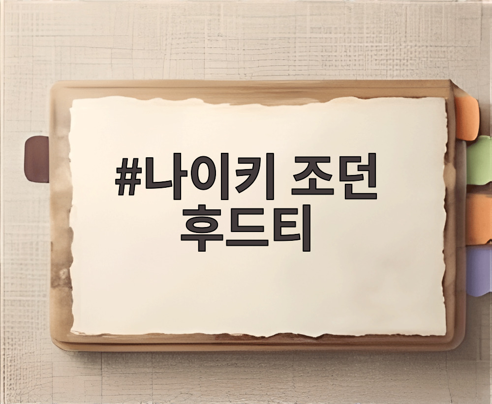나이키 조던 후드티