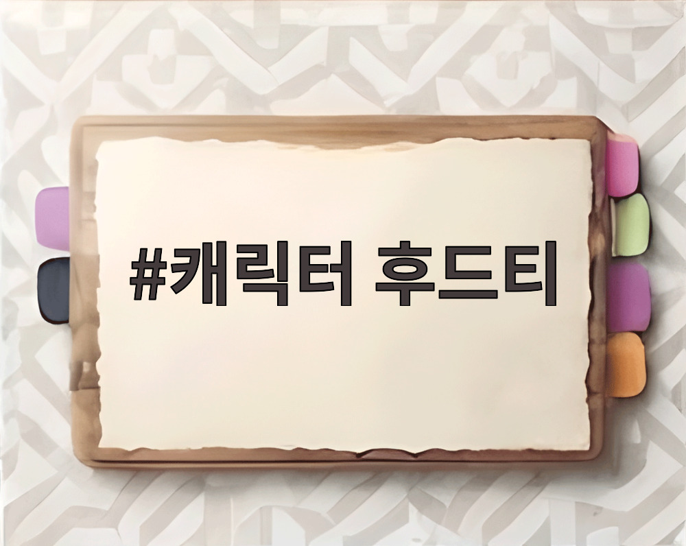 캐릭터 후드티
