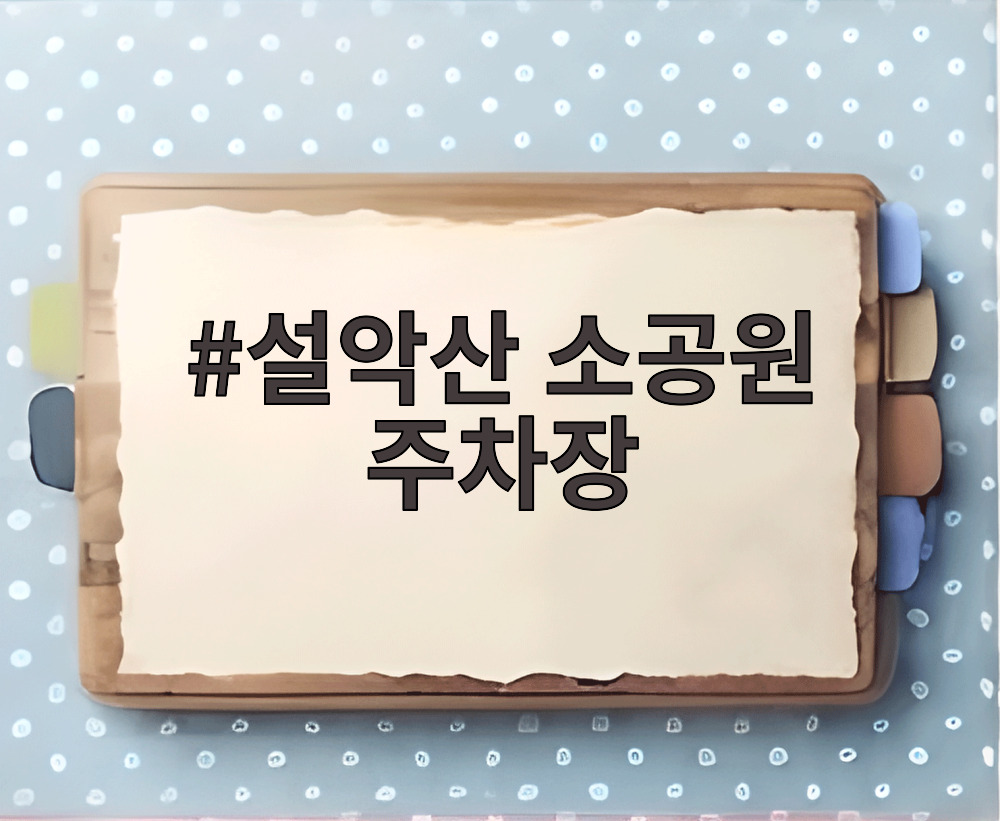 설악산 소공원 주차장