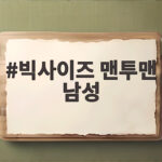 빅사이즈 맨투맨 남성