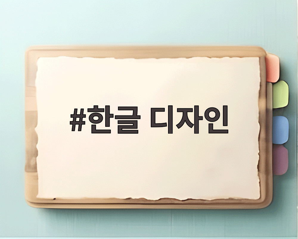 한글 디자인