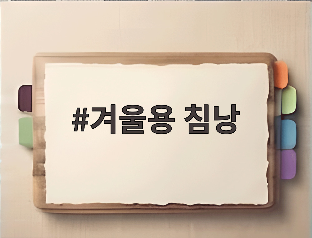 겨울용 침낭